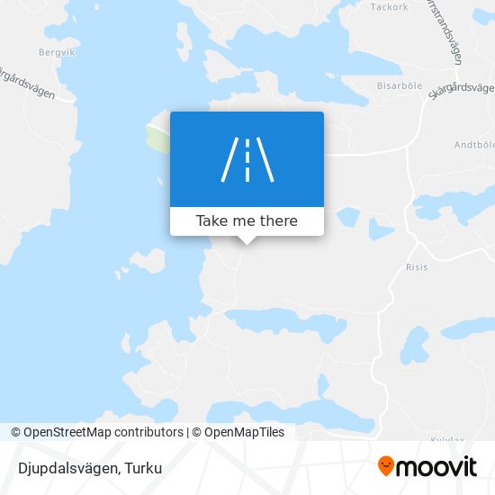 Djupdalsvägen map