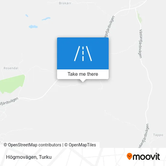 Högmovägen map