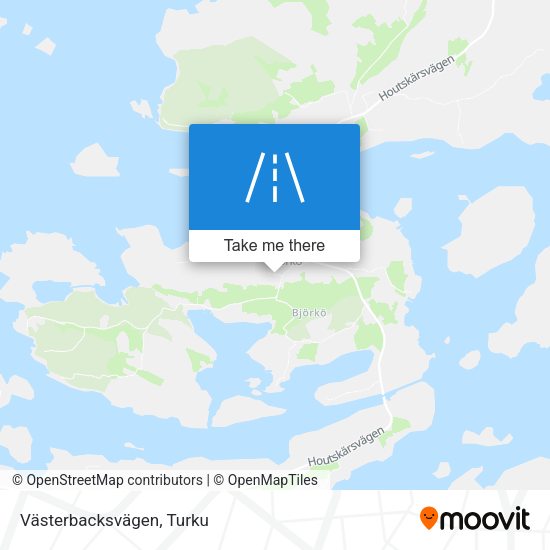 Västerbacksvägen map