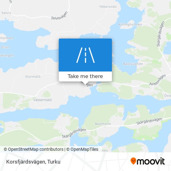 Korsfjärdsvägen map