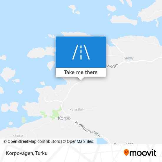 Korpovägen map