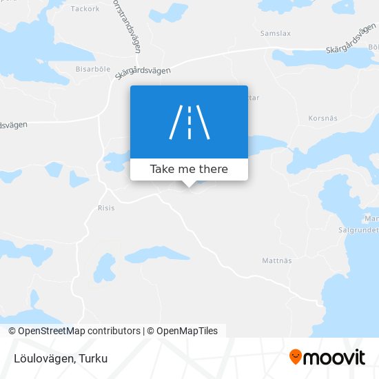 Löulovägen map