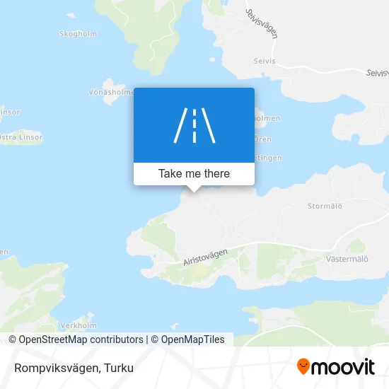 Rompviksvägen Path map