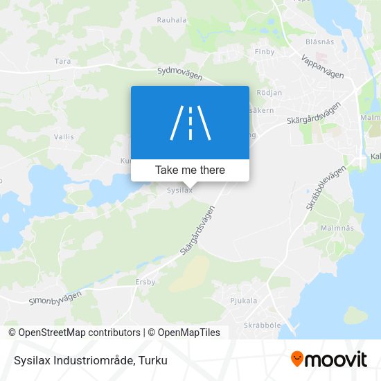 Sysilax Industriområde map