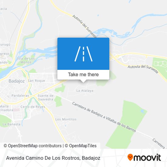 Avenida Camino De Los Rostros map