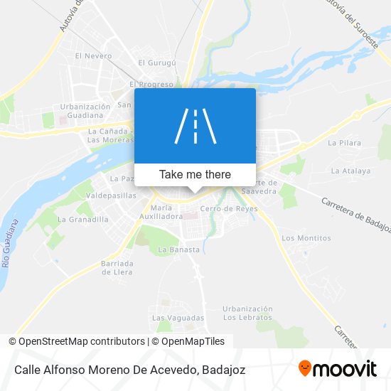 Calle Alfonso Moreno De Acevedo map