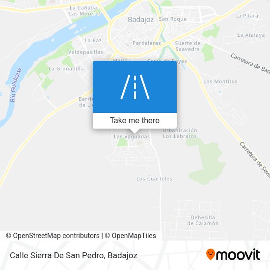 Calle Sierra De San Pedro map
