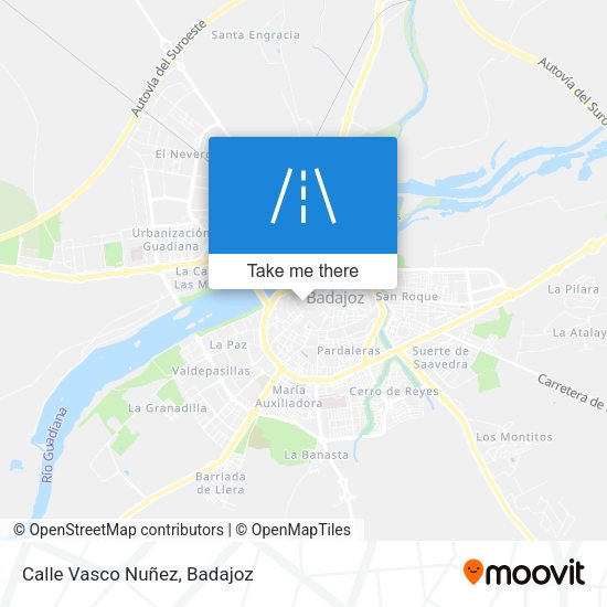 Calle Vasco Nuñez map
