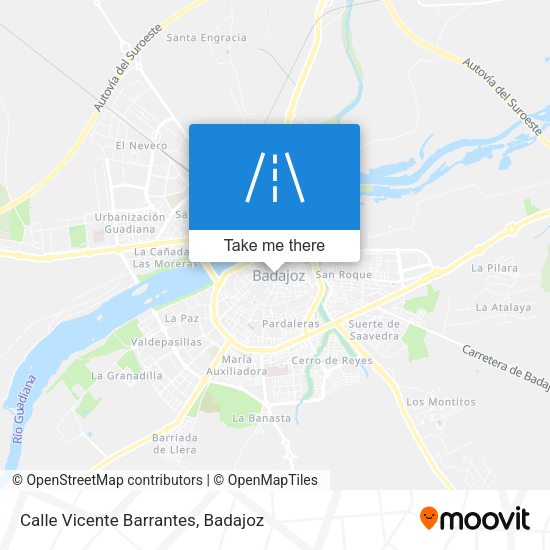 Calle Vicente Barrantes map