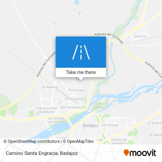 Camino Santa Engracia map