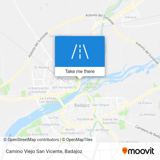 Camino Viejo San Vicente map
