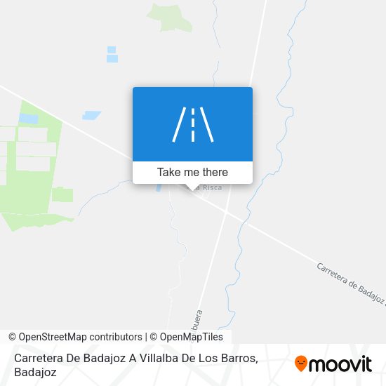 Carretera De Badajoz A Villalba De Los Barros map