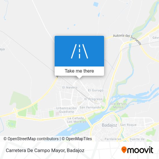 Carretera De Campo Mayor map