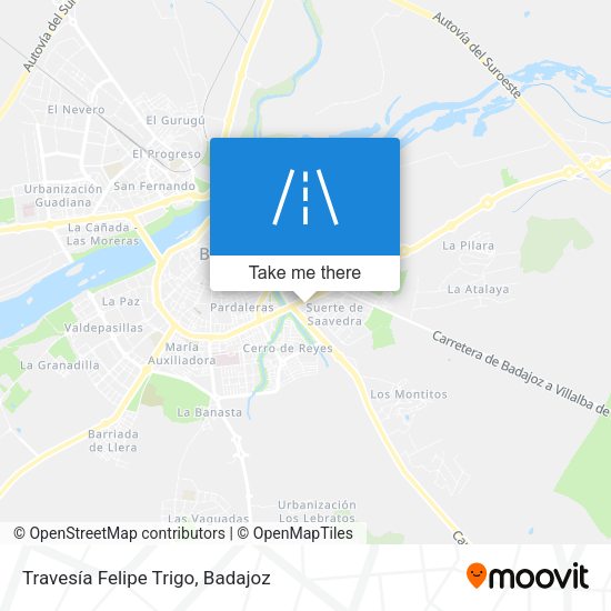 Travesía Felipe Trigo map