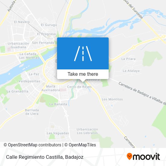 Calle Regimiento Castilla map