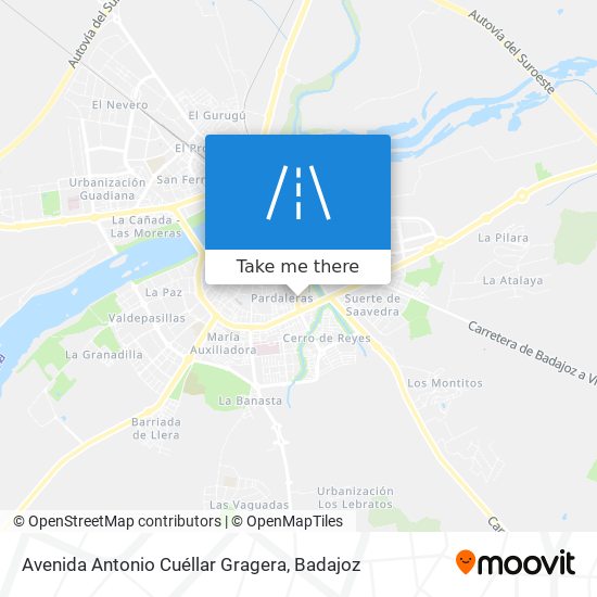 mapa Avenida Antonio Cuéllar Gragera