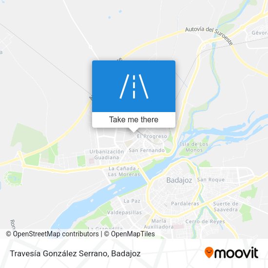 Travesía González Serrano map