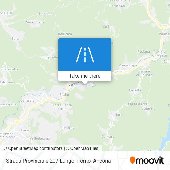 Strada Provinciale 207 Lungo Tronto map