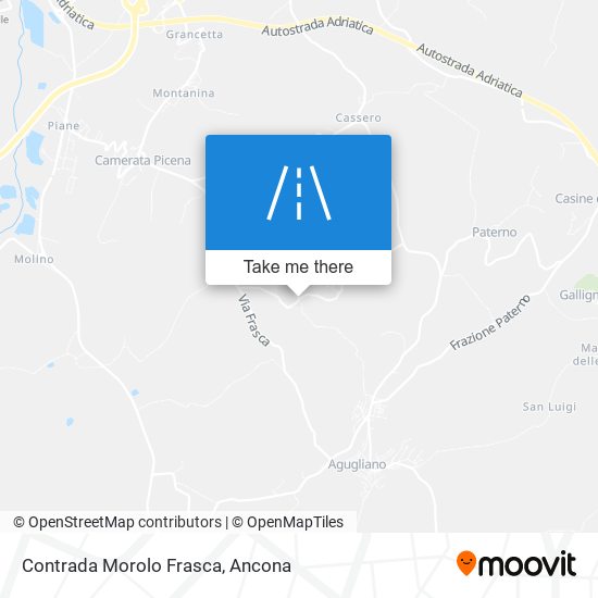 Contrada Morolo Frasca map