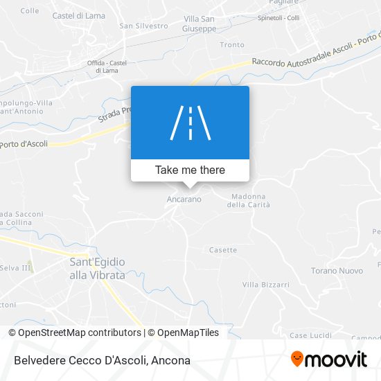 Belvedere Cecco D'Ascoli map
