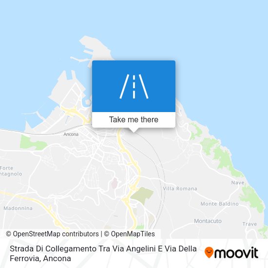 Strada Di Collegamento Tra Via Angelini E Via Della Ferrovia map