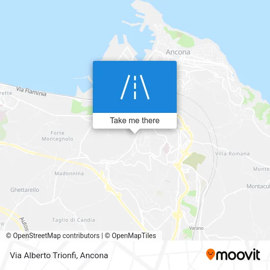 Via Alberto Trionfi map