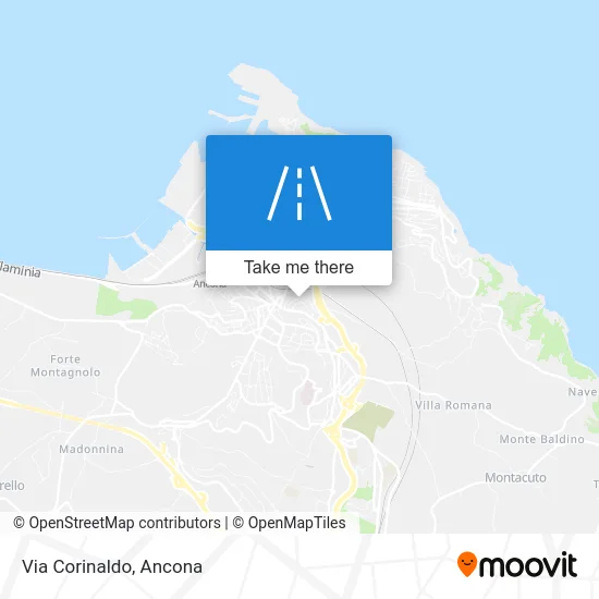 Corinaldo Street map