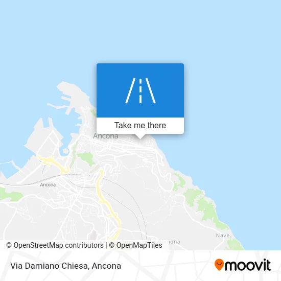 Via Damiano Chiesa map