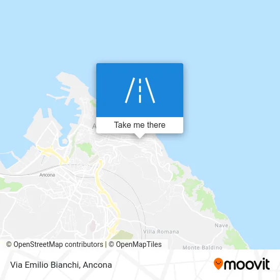 Via Emilio Bianchi map