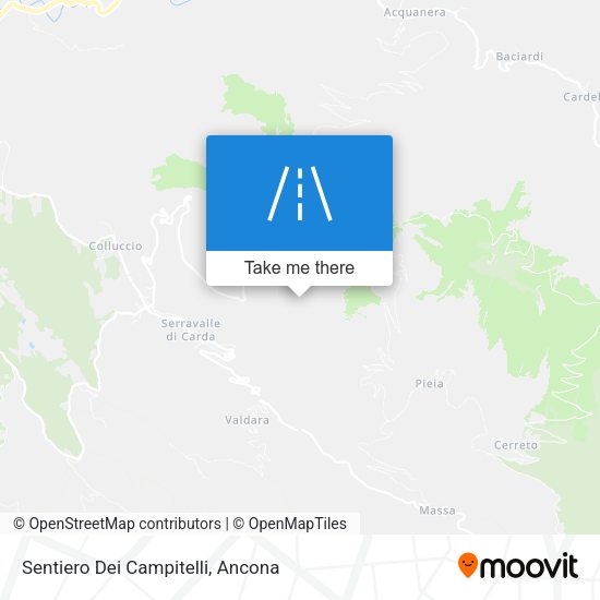 Sentiero Dei Campitelli map