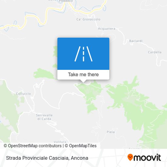 Strada Provinciale Casciaia map