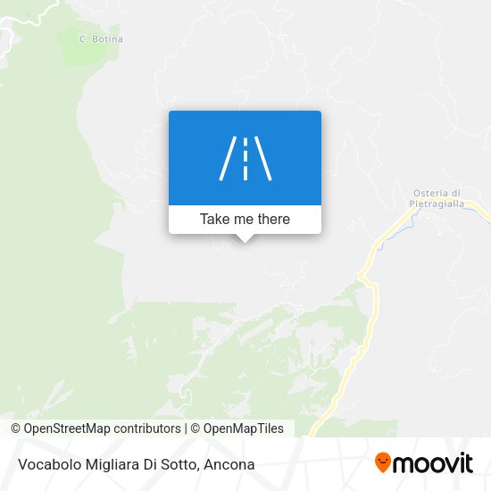 Vocabolo Migliara Di Sotto map