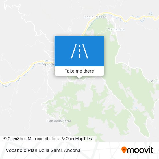Vocabolo Pian Della Santi map