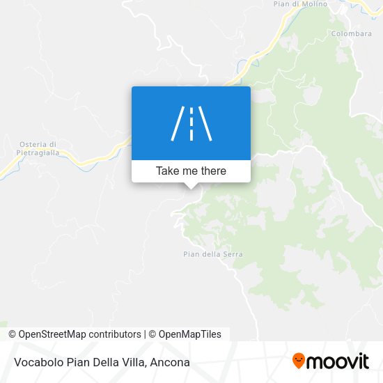 Vocabolo Pian Della Villa map