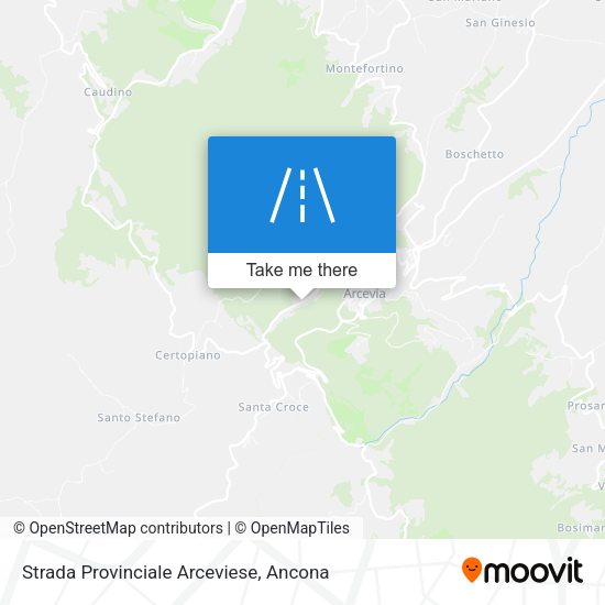 Strada Provinciale Arceviese map
