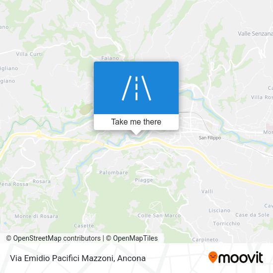 Via Emidio Pacifici Mazzoni map