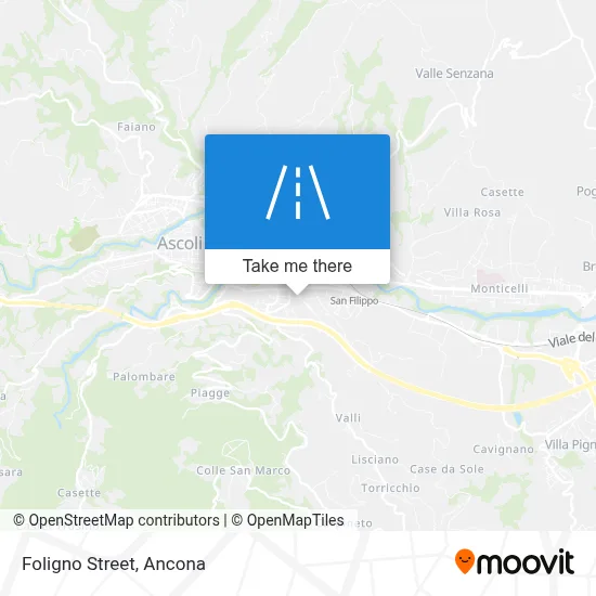 Foligno Street map