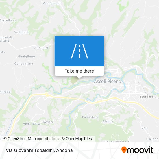 Via Giovanni Tebaldini map