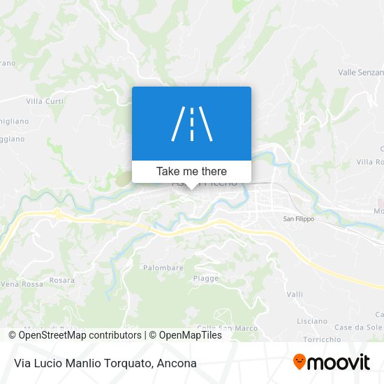 Via Lucio Manlio Torquato map