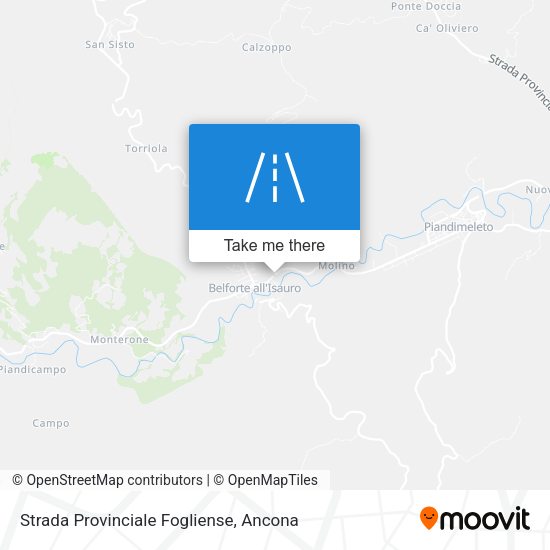Strada Provinciale Fogliense map