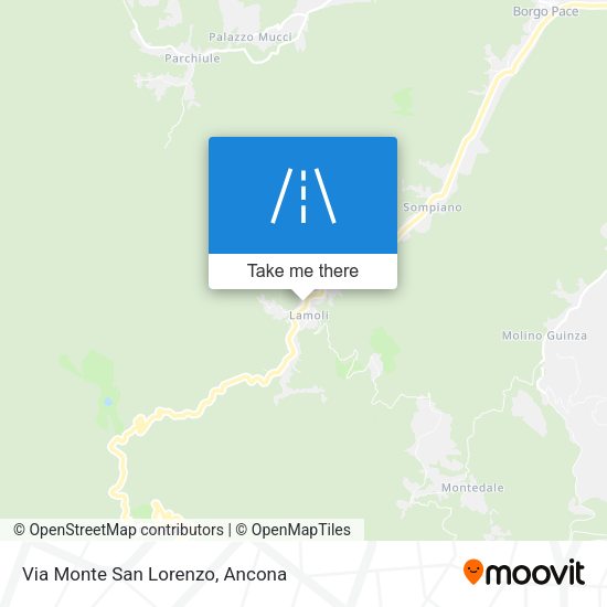 Via Monte San Lorenzo map
