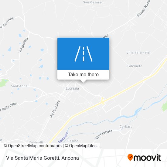 Via Santa Maria Goretti map