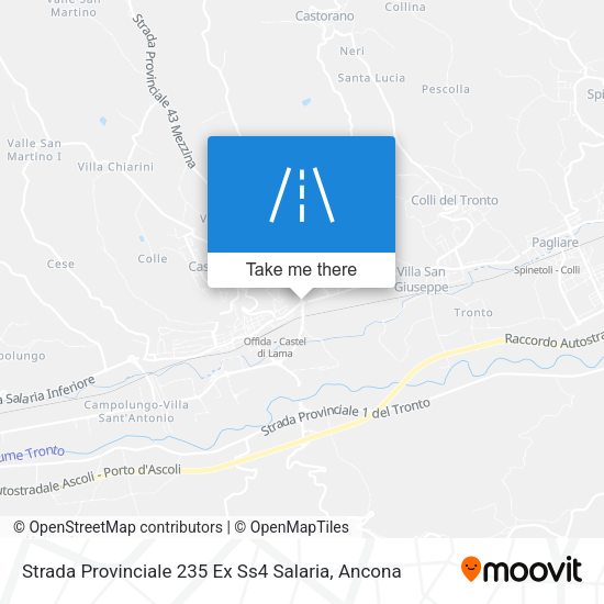 Strada Provinciale 235 Ex Ss4 Salaria map