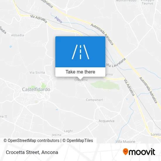 Crocetta Street map