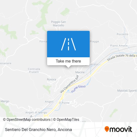 Sentiero Del Granchio Nero map