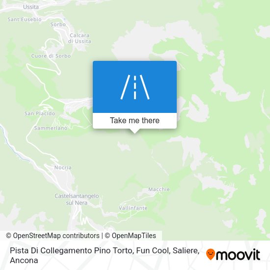 Pista Di Collegamento Pino Torto, Fun Cool, Saliere map