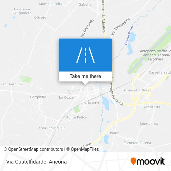 Via Castelfidardo map