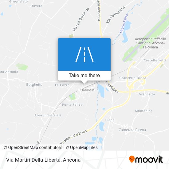 Via Martiri Della Libertà map