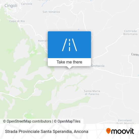 Strada Provinciale Santa Sperandia map