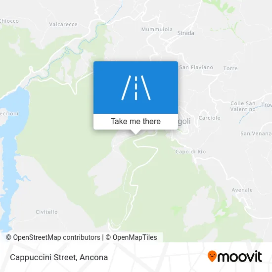 Cappuccini Street map